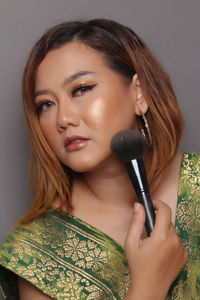 Portrait of a beautiful young woman