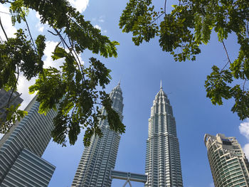 Low angle view of buildings against sky