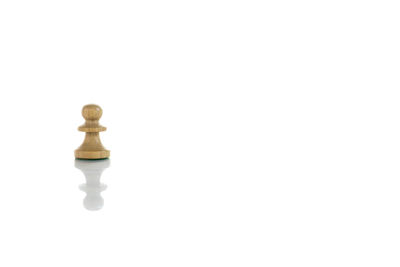 Full frame shot of chess pieces against white background