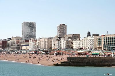 View of buildings at waterfront