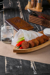 Food on table