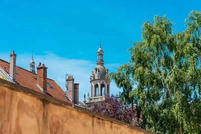 Low angle view of buildings against sky