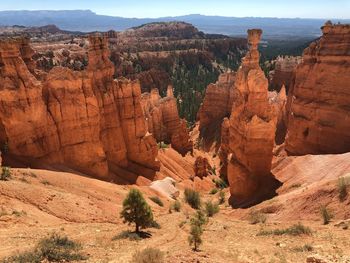 View of rock formations