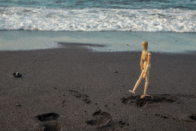 Young man on beach