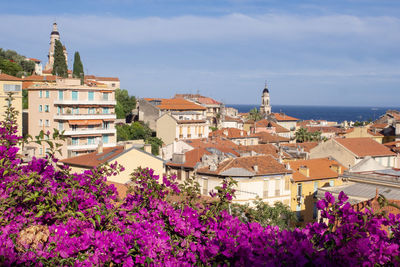 View on menton on french riviera