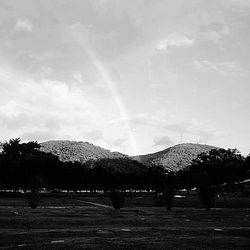 Scenic view of landscape against sky