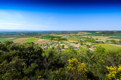 Landscape seen from lautrec village, tarn, france