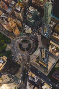 Low angle view of cityscape