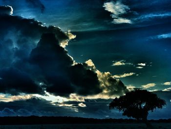 Low angle view of storm clouds in sky