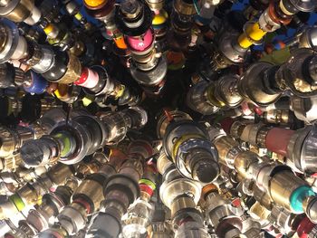 Full frame shot of bottles