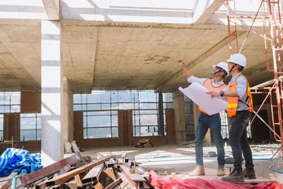 Man working at construction site