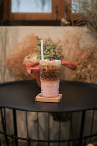 Close-up of drink on table