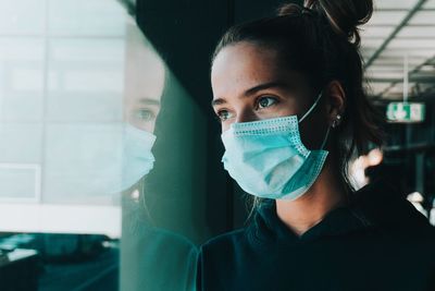 Close-up portrait of young man