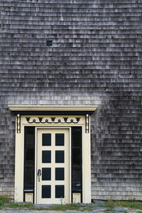 Brick wall with windows