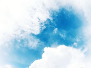 Low angle view of clouds in sky