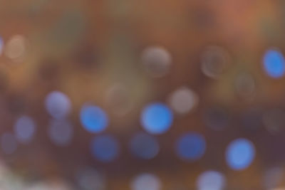 Defocused image of blurred lights