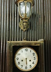 Close-up of clock