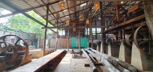 Interior of abandoned building