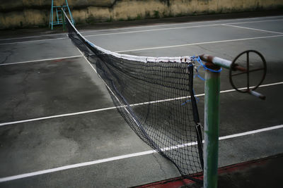 Close up tennis net