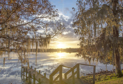 Scenic view of sunset