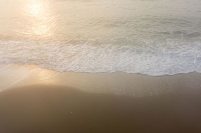 High angle view of beach