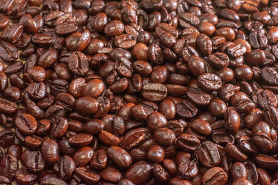 Full frame shot of coffee beans