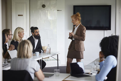 Business people at meeting