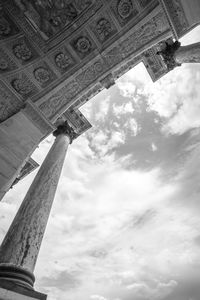 Low angle view of historical building against sky