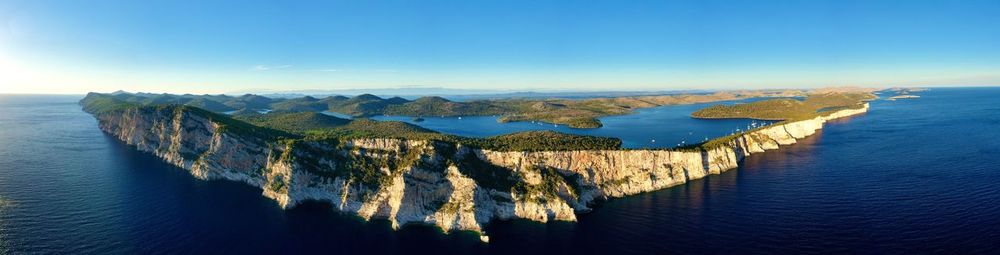 Panoramic view of sea against sky