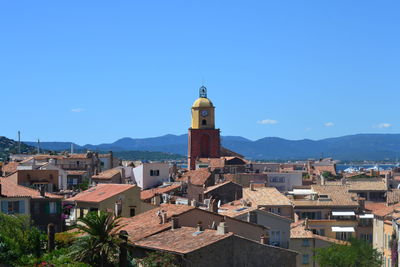 St tropez residential district against sky