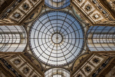 Low angle view of ceiling in shopping mall