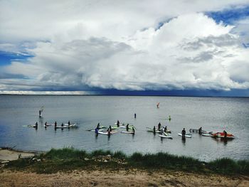 Scenic view of sea against sky