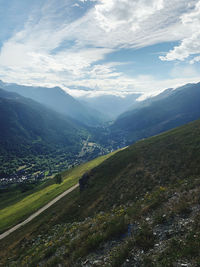 Scenic view of landscape against sky