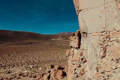 Close-up of desert against sky