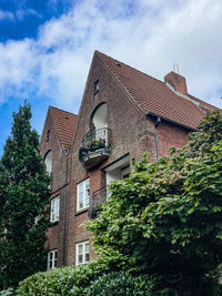 Low angle view of buildings against sky