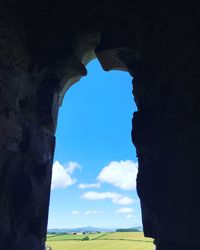 Low angle view of old ruins