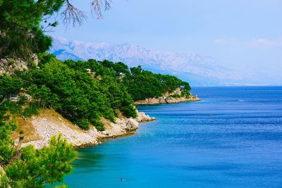 Scenic view of sea against sky