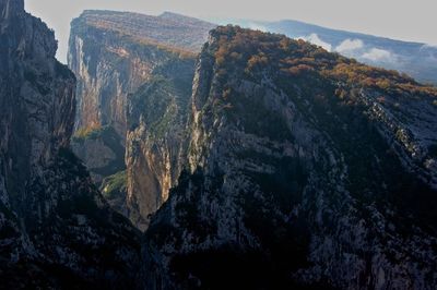 Close-up of rocky mountain