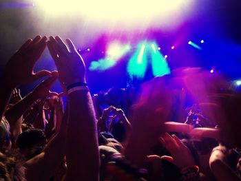 Crowd at music concert