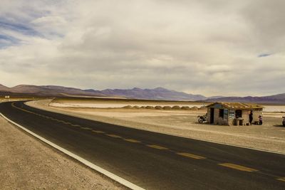 Scenic view of desert against sky