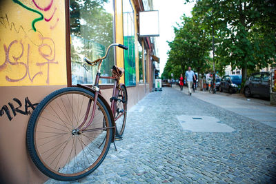 Bicycle on city street