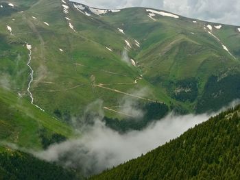 Aerial view of land