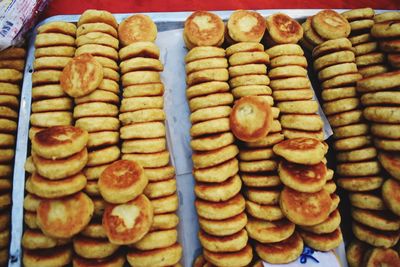 Close-up of cookies for sale