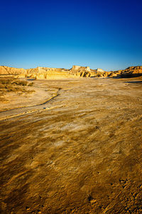 Bardenas reales is a spanish natural park of wild beauty, it is a semi-desert landscape 