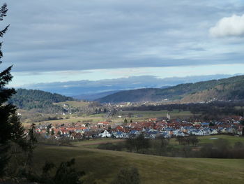 Scenic view of landscape against sky