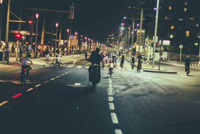 City street at night