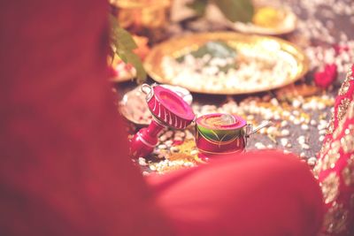 Close-up of rose bouquet