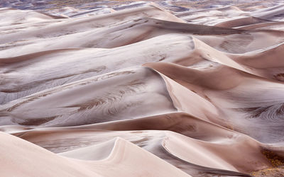 Full frame shot of sand dunes in desert