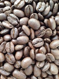 Full frame shot of roasted coffee beans