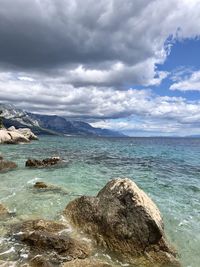 Scenic view of sea against sky